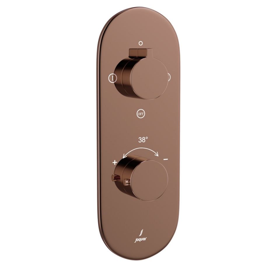 Jaquar Bathroom Mixer Faucets Aquamax Exposed Part Kit of Thermostatic Shower Mixer with 2-way diverter