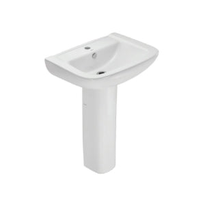 Jaquar Wall Hung Basin With Full Pedestal in White finish - FNS-WHT-40801 - Buy Online