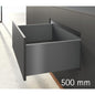 Hettich AvanTech (Slim Tandem) - 500 mm, H251 mm, Anthracite
