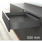 Hettich AvanTech (Slim Tandem) - 500 mm, H101 mm, Anthracite