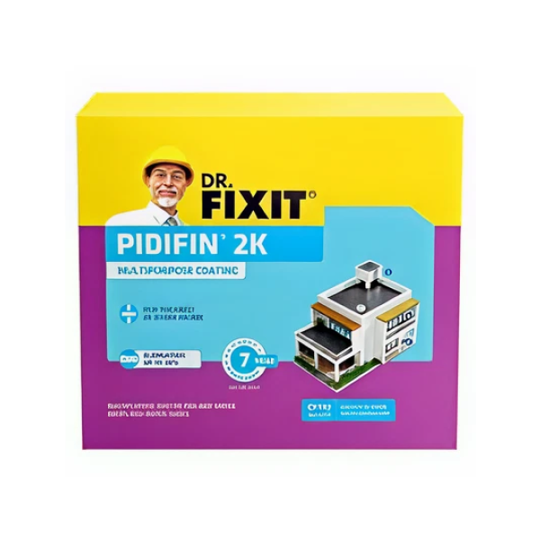 Genuine Dr. Fixit Pidifin 2K, a two-component waterproof coating for bathrooms and wet areas, with fast 60-mins delivery in Bangalore.