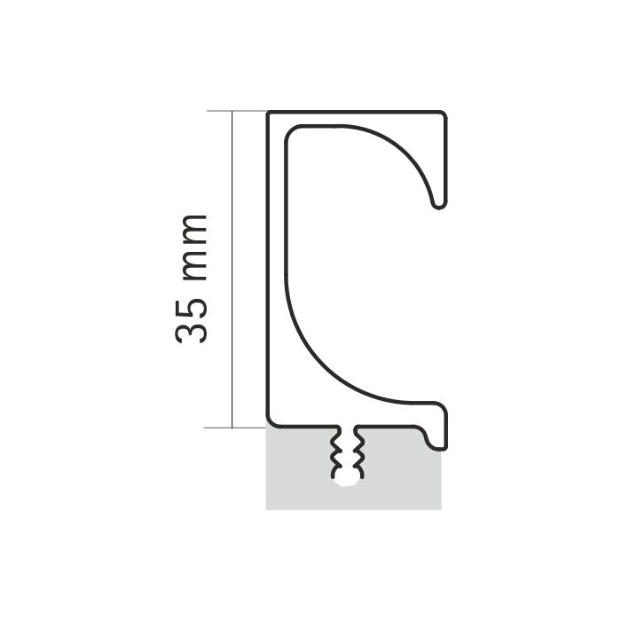 Hettich Handle Eslinga (G Profile) without End cap - 3 MTR