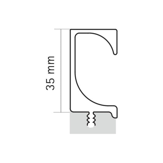 Hettich Handle Eslinga (G Profile) without End cap - 3 MTR