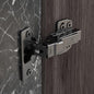 Hettich Onsys Magma Black Hinge - Opening angle 105° (Silent) with 4 Hole Mounting Plate