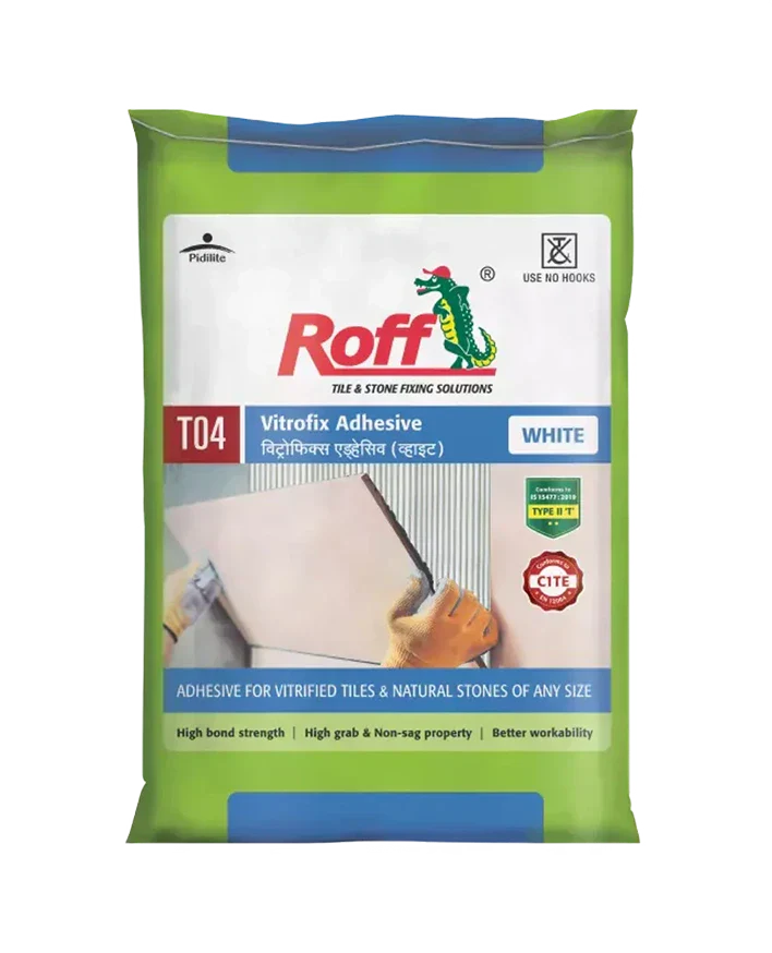 Roff T04 VFA Tile Adhesive, White, 20 Kg Bag