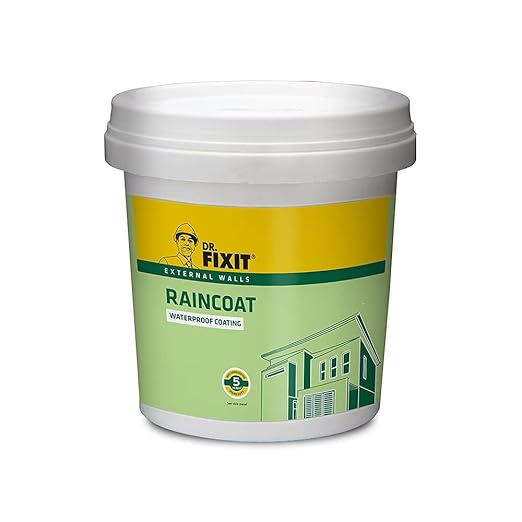 Protect your home from the Bangalore monsoon with genuine Dr. Fixit Raincoat waterproof wall coating. Fast 60 mins delivery available.