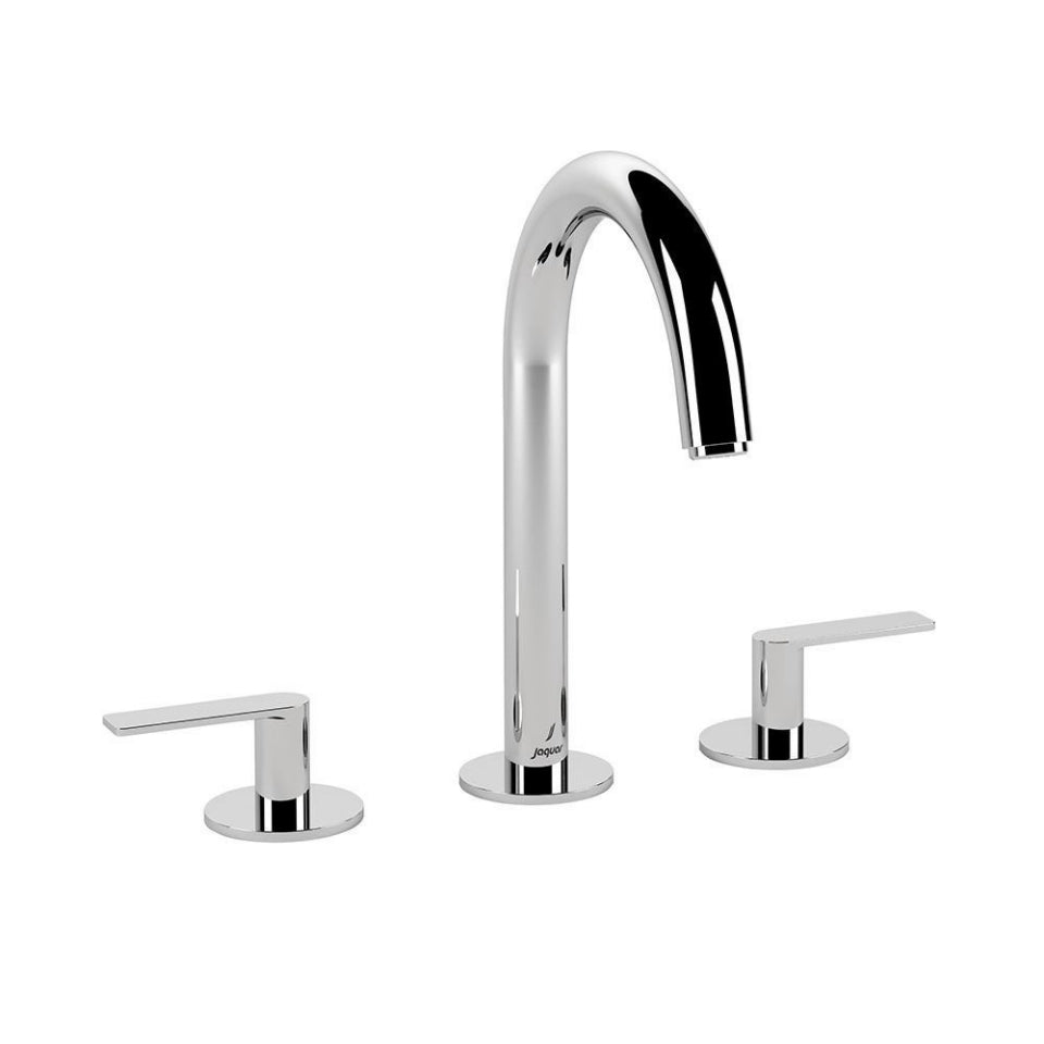 Jaquar Bathroom Mixer Faucets 3-Hole Basin Mixer with Pipe Spout