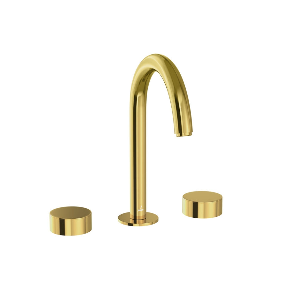Jaquar Bathroom Mixer Faucets 3-Hole Basin Mixer with Pipe Spout