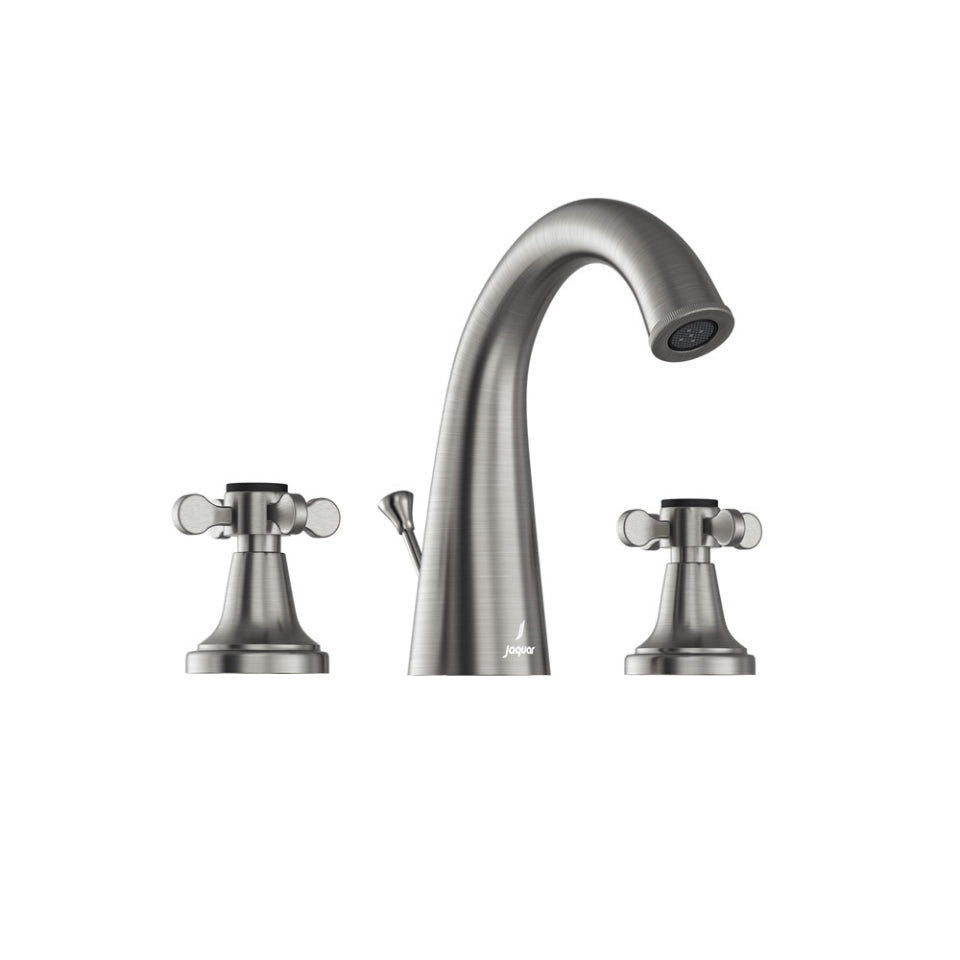 Jaquar Queens Prime 3-Hole Basin Mixer with Popup Waste System