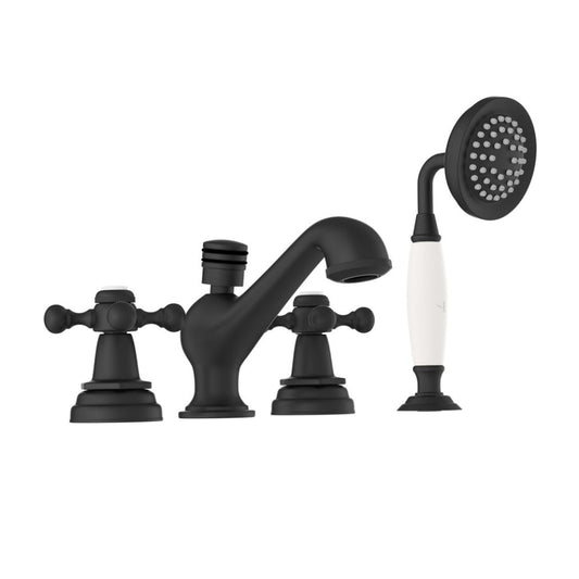 Jaquar Jaquar Jaquar Queen Faucet Range 4-Hole Bath Tub Mixer in Chrome finish - QQT-CHR-7277 - Buy Online