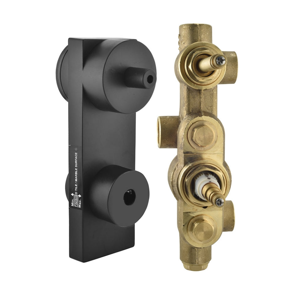 Jaquar Jaquar Allied Bathfittings Mechanisms Aquamax Concealed Body of Thermostatic Shower Mixer in Chrome finish - ALD-CHR-6