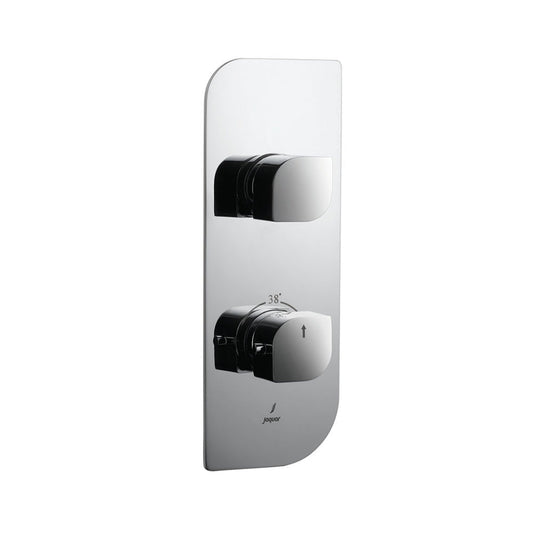 Jaquar Jaquar Jaquar Alive Faucet Range Aquamax Exposed Part Kit of Thermostatic Shower Mixer in Chrome finish - ALI-CHR-8566