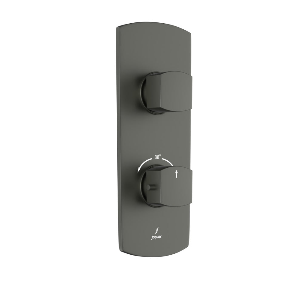 Jaquar Jaquar Kubix Prime Faucet Range Aquamax Exposed Part Kit of Thermostatic Shower Mixer
