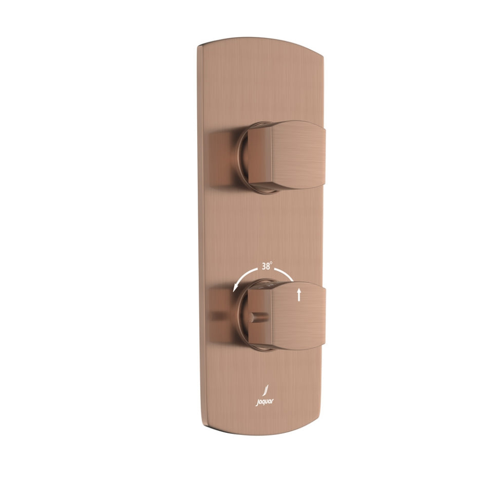 Jaquar Jaquar Kubix Prime Faucet Range Aquamax Exposed Part Kit of Thermostatic Shower Mixer