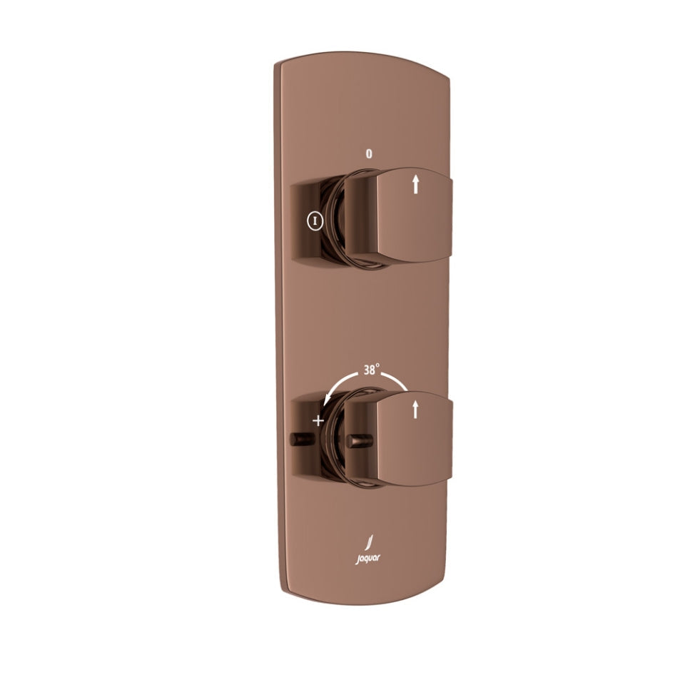 Jaquar Jaquar Kubix Prime Faucet Range Aquamax Exposed Part Kit of Thermostatic Shower Mixer