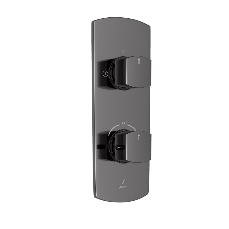 Jaquar Jaquar Kubix Prime Faucet Range Aquamax Exposed Part Kit of Thermostatic Shower Mixer