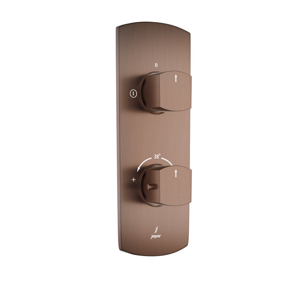 Jaquar Jaquar Kubix Prime Faucet Range Aquamax Exposed Part Kit of Thermostatic Shower Mixer