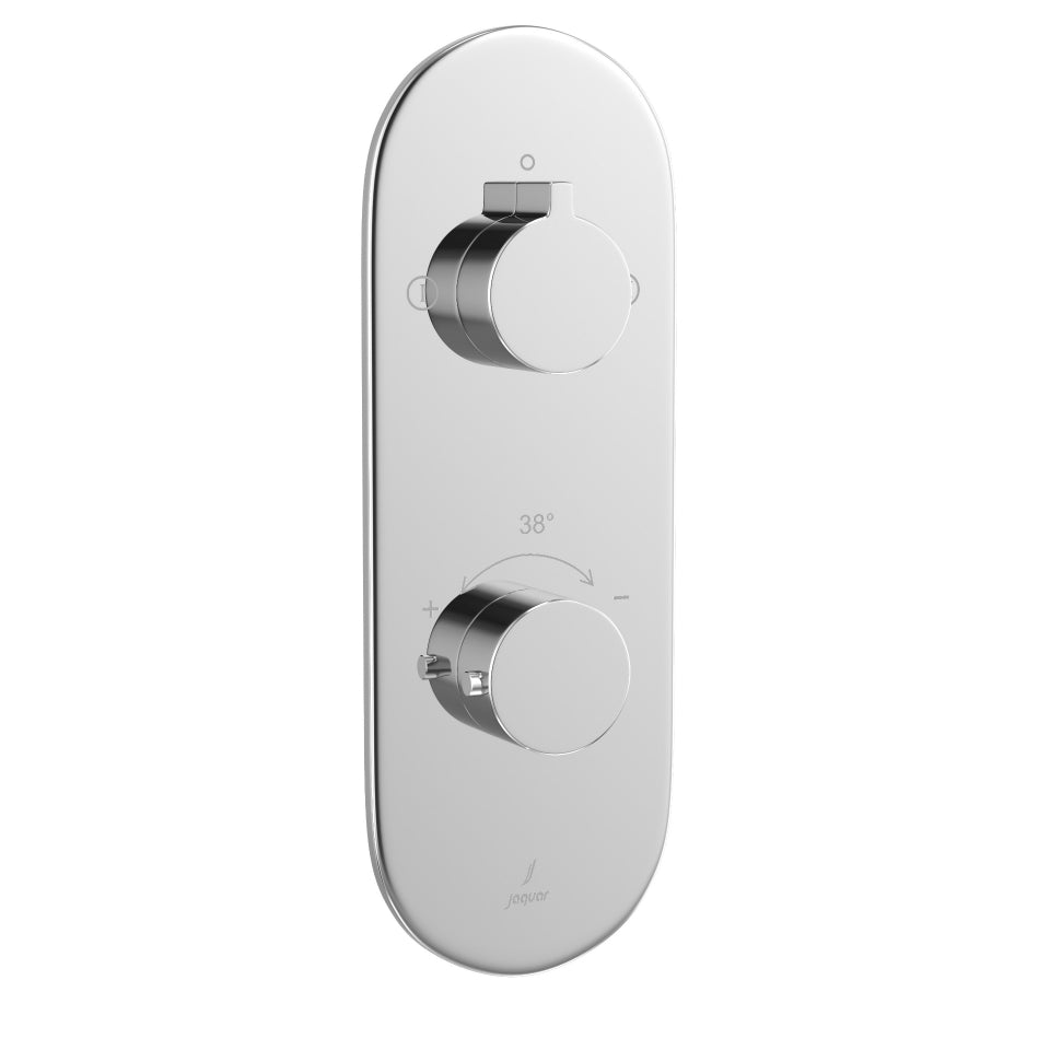 Jaquar Bathroom Mixer Faucets Aquamax Exposed Part Kit of Thermostatic Shower Mixer with 2-way diverter