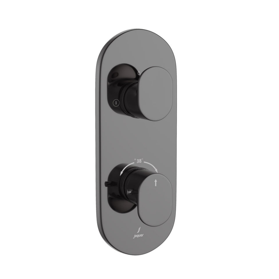 Jaquar Jaquar Jaquar Opal Prime Faucet Range Aquamax Exposed Part Kit of Thermostatic Shower Mixer with 2-way diverter in Chr