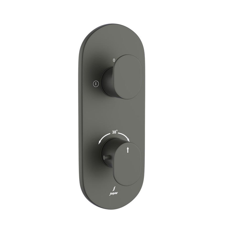 Jaquar Jaquar Opal Prime Faucet Range Aquamax Exposed Part Kit of Thermostatic Shower Mixer with 2-way diverter