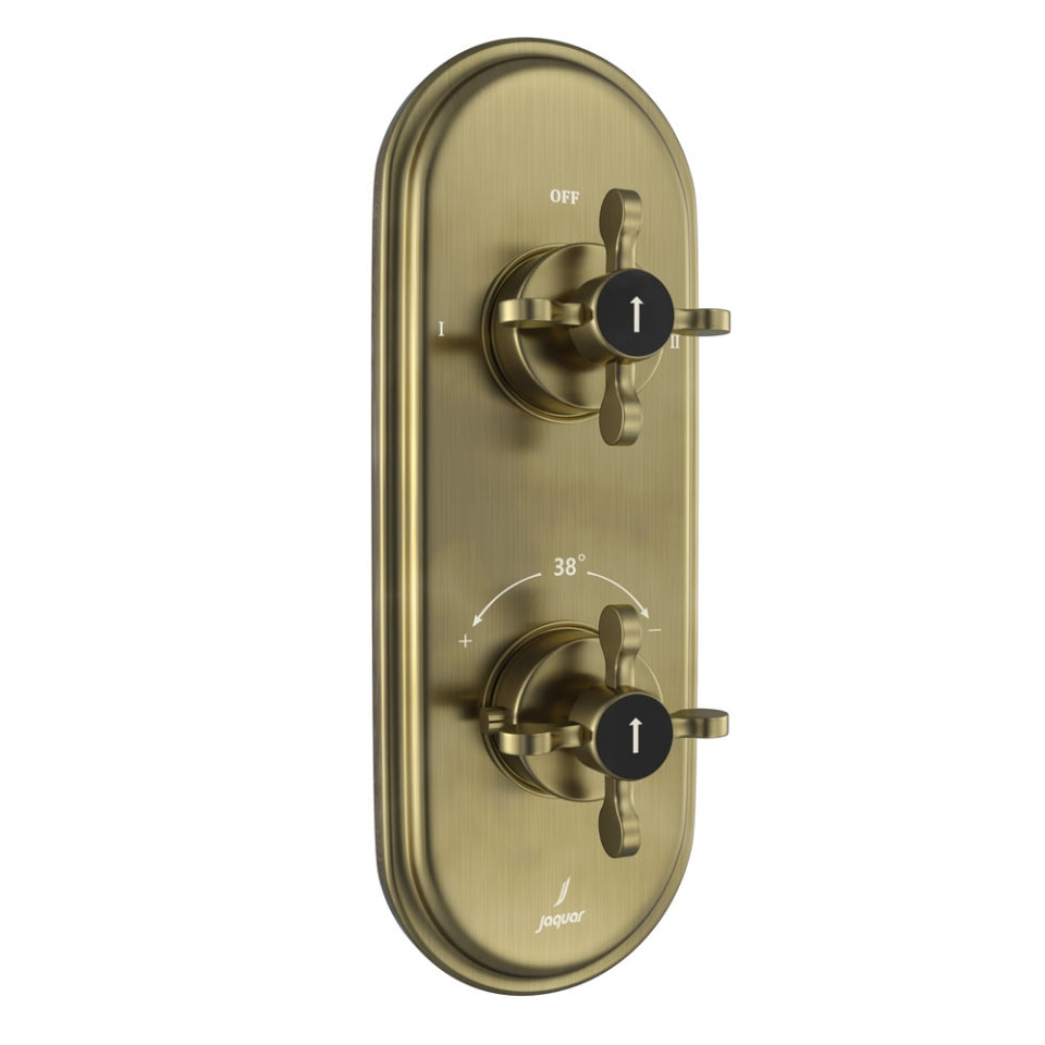 Jaquar Queens Prime Aquamax Exposed Part Kit of Thermostatic Shower Mixer with 2-way diverter