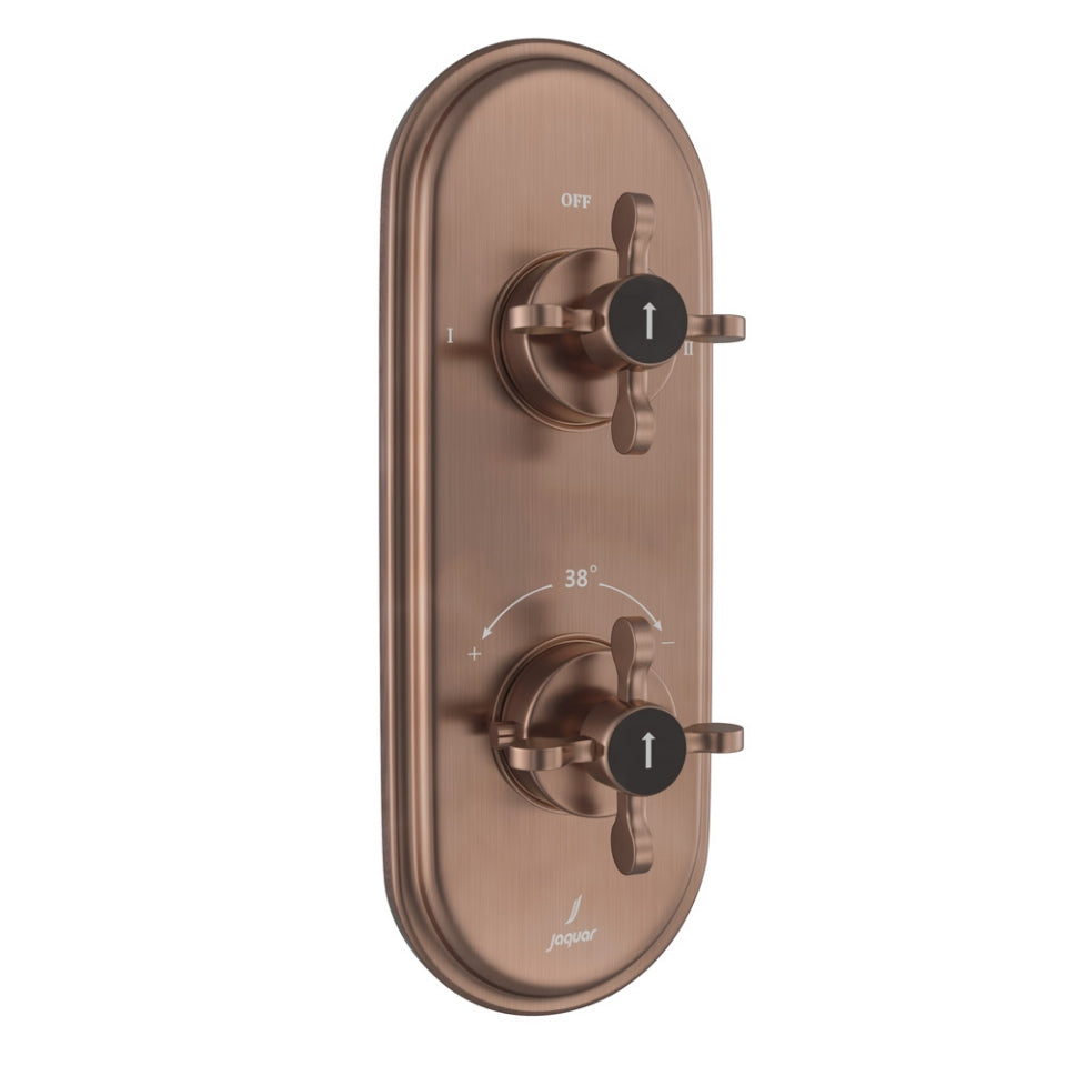 Jaquar Queens Prime Aquamax Exposed Part Kit of Thermostatic Shower Mixer with 2-way diverter