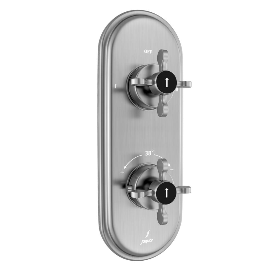 Jaquar Jaquar Queens Prime Aquamax Exposed Part Kit of Thermostatic Shower Mixer with 2-way diverter in Chrome finish - QQP-C