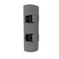 Jaquar Jaquar Kubix Prime Faucet Range Aquamax Exposed Part Kit of Thermostatic Shower Mixer with 3-way diverter