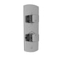 Jaquar Jaquar Kubix Prime Faucet Range Aquamax Exposed Part Kit of Thermostatic Shower Mixer with 3-way diverter