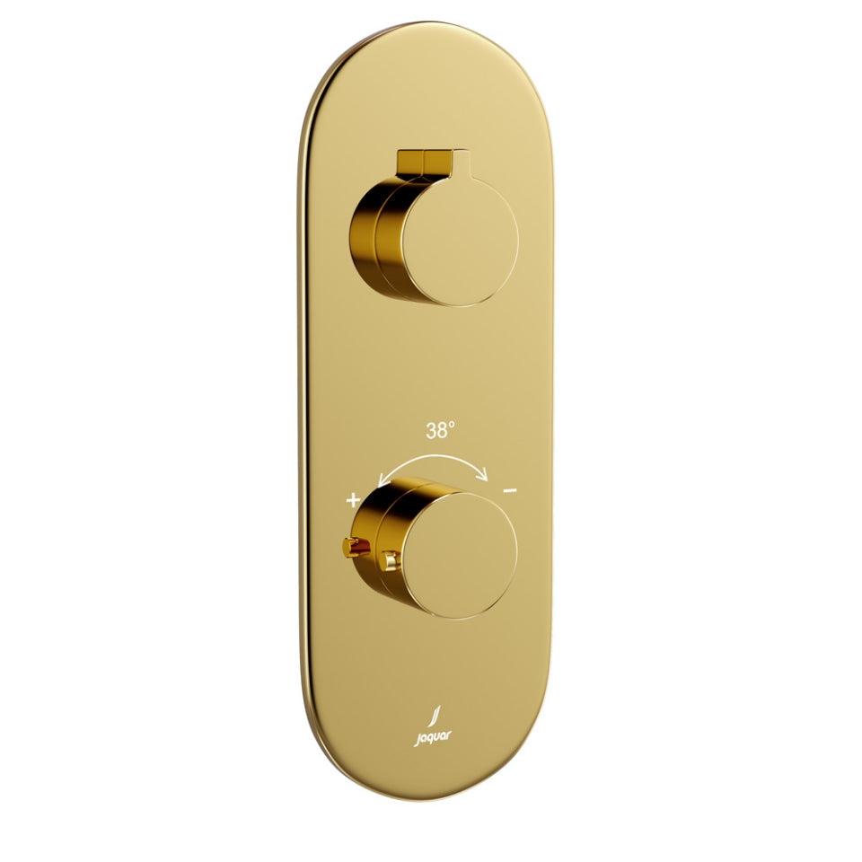 Jaquar Bathroom Mixer Faucets Aquamax Thermostatic Shower Mixer- Blush Gold PVD
