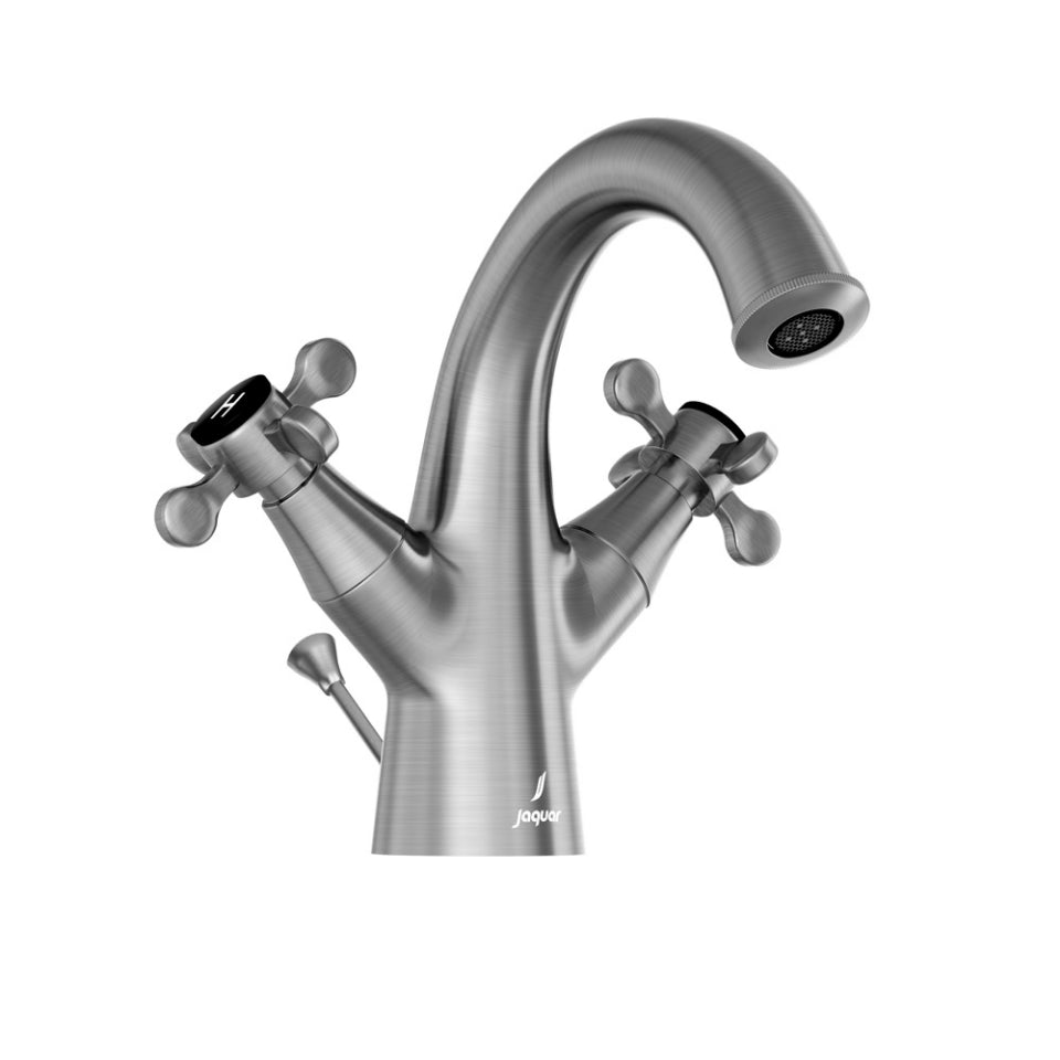 Jaquar Queens Prime Central Hole Basin Mixer with Popup Waste System