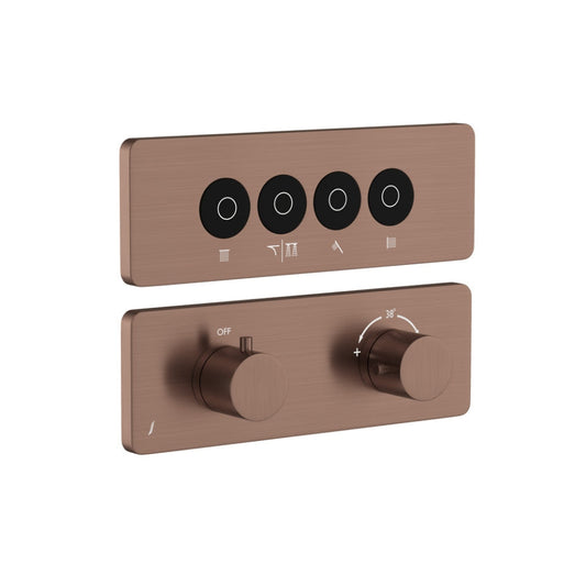 Jaquar Jaquar Qloud Shower Exposed Part Kit of Cloud Touch Shower System in Chrome finish - QLD-CHR-309685KRMHB - Buy Online