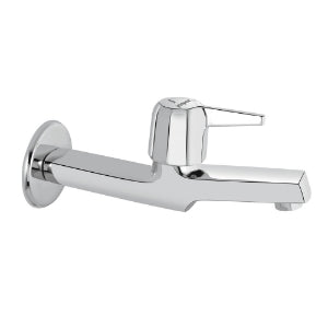 Jaquar Long Body Bib Cock with Wall Flange in Chrome finish - COP-CHR-107NPM - Buy Online