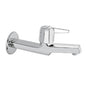 Jaquar Long Body Bib Cock with Wall Flange in Chrome finish - COP-CHR-107NPM - Buy Online