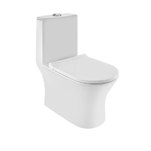 Jaquar Rimless Single Piece WC in White finish - CNS-WHT-853S220SPPSMY - Buy Online