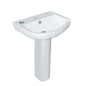 Jaquar Wall Hung Basin with Full Pedestal in White finish - ARS-WHT-39801 - Buy Online