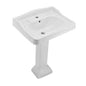 Jaquar Wall Hung Basin with Full Pedestal in White finish - QPS-WHT-7803PM - Buy Online