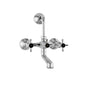 Jaquar Jaquar Queens Prime Wall Mixer with Provision For Overhead Shower in Chrome finish - QQP-CHR-7273PM - Buy Online