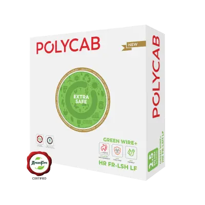 Polycab Green Wire+ HFFR Eco-Friendly House Wire 90 Meters